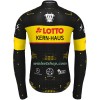Wielershirt 2022 Lotto-Kern Haus Lange Mouw - Geel Zwart
